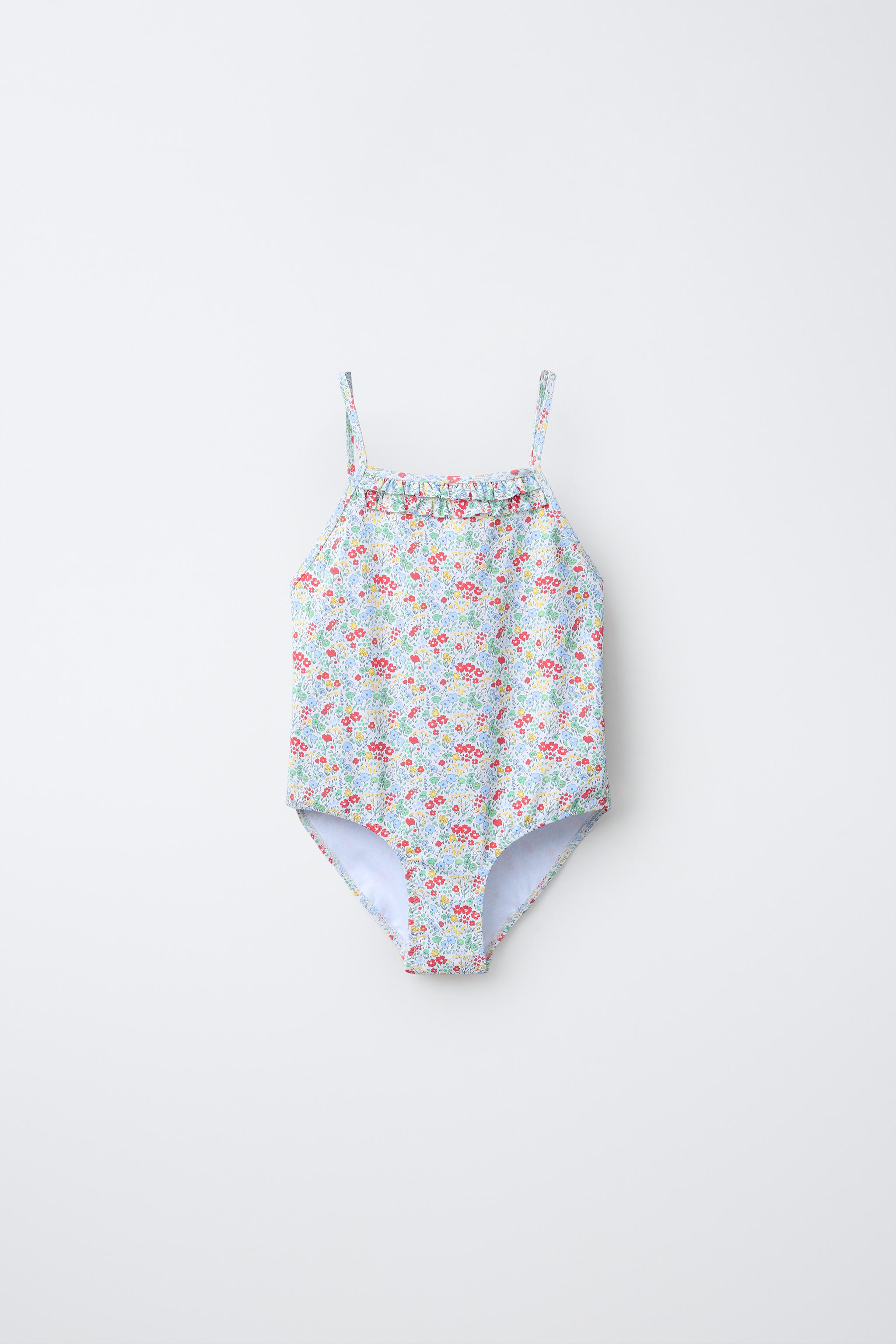 6-14 ANS / MAILLOT DE BAIN À IMPRIMÉ FLEURI